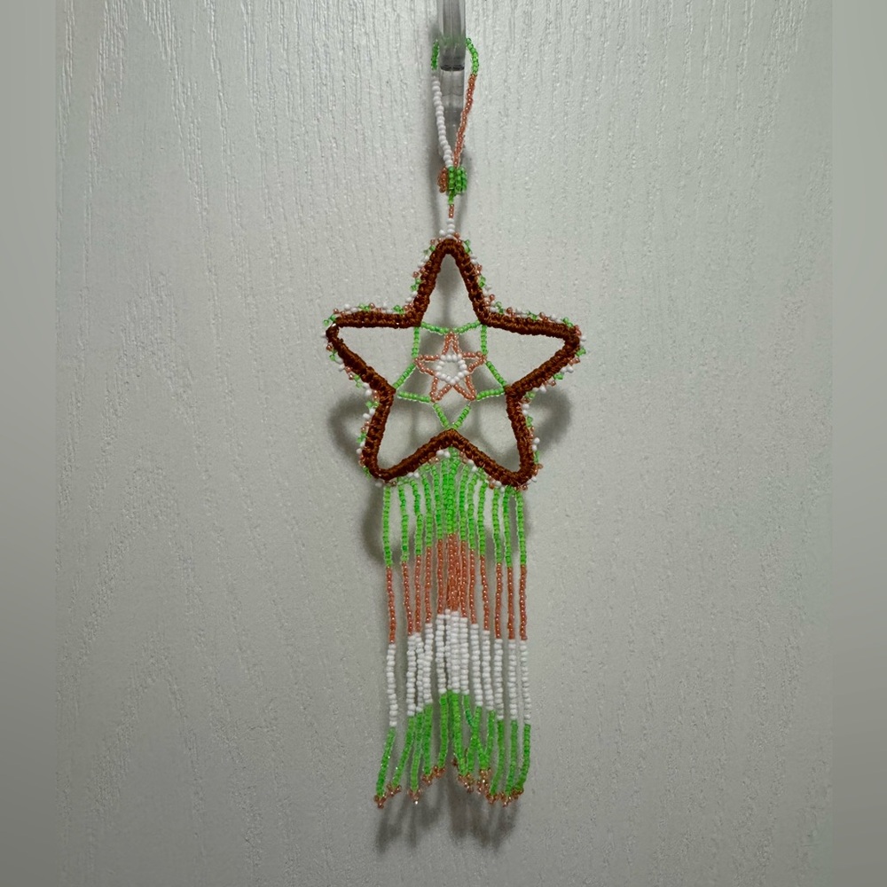 Huichol Beaded Star Dreamcatcher